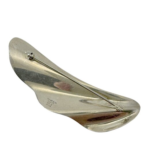 Tiffany & Co Sterling Silver Brooch High Tide Elsa Peretti Made in Spain - Picture 2 of 5